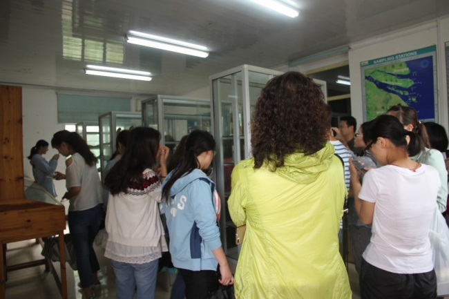 参观CWRC河口生物标本馆 参观CWRC河口生物标本馆