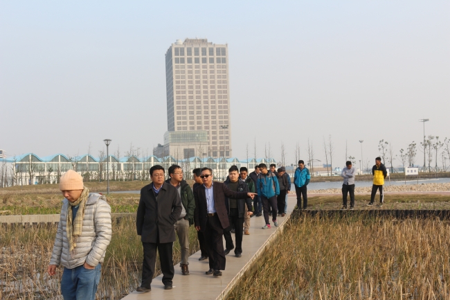 参观鹦鹉洲湿地工程现场3 参观鹦鹉洲湿地工程现场3