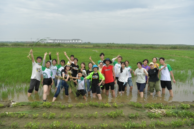 8、劳动结束合影