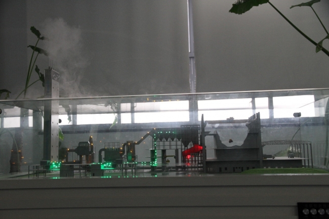 再生能源中心工艺流程的演示模型 再生能源中心工艺流程的演示模型